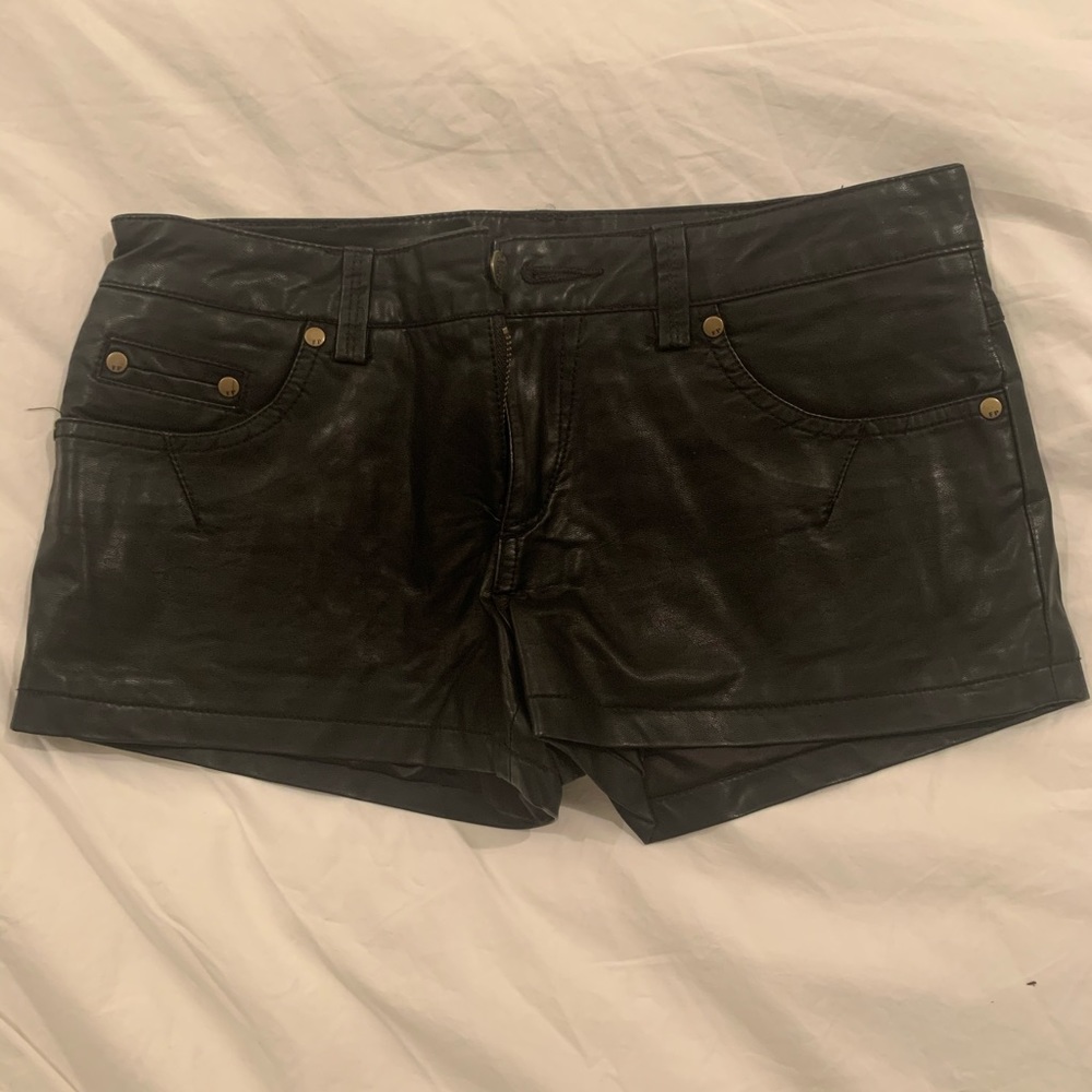 Leather Shorts - Faux